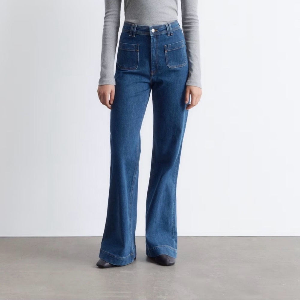 & Other Stories High Waisted Flare Jean
